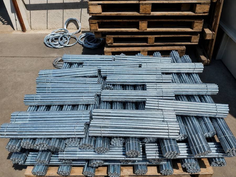 Sevkiyat öncesi galvanizli saplama paletleri